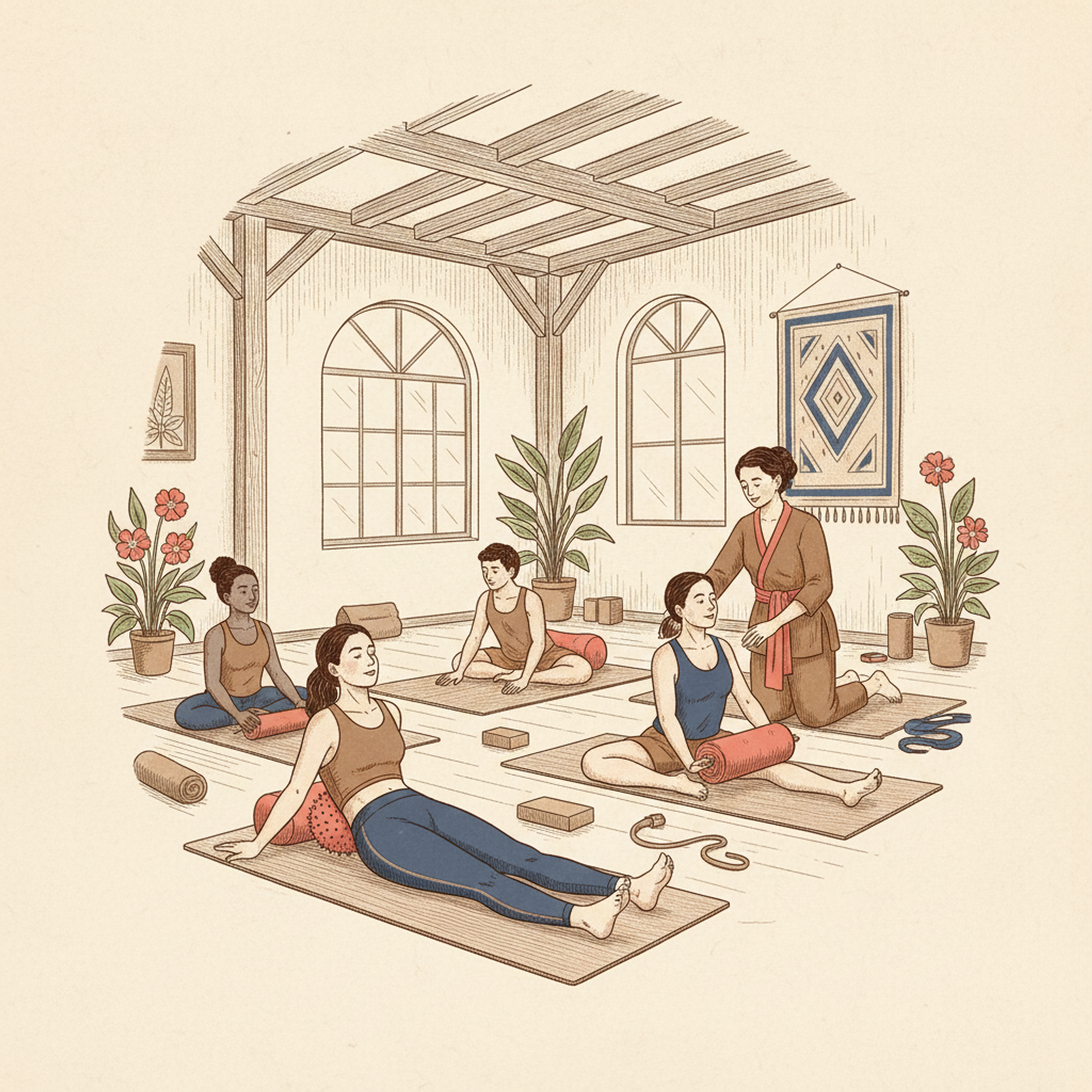 Myofascial Release And Yin Yoga Module1 Lower Back And Hips Eka