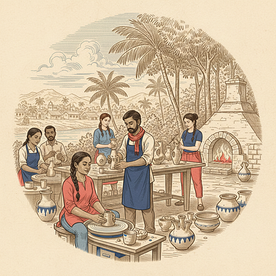 Aura Pottery - Ceramic Retreats India