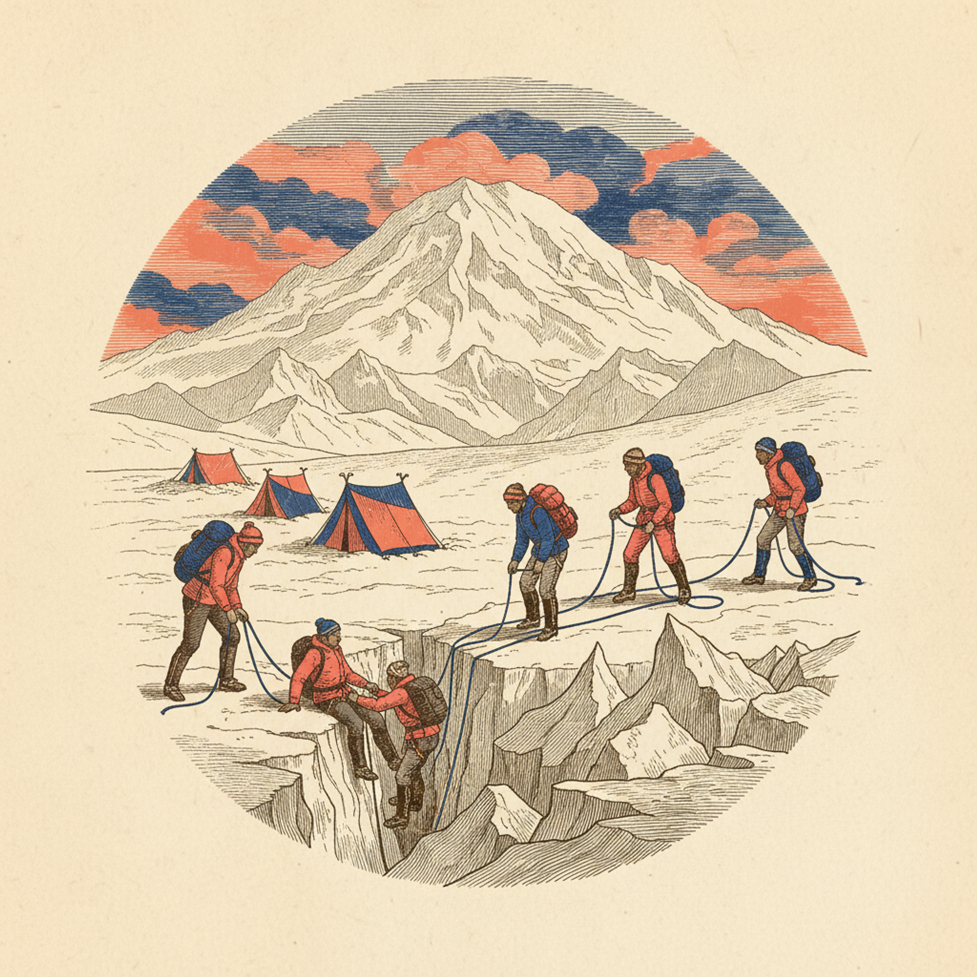 Basic Glacier Mountaineering