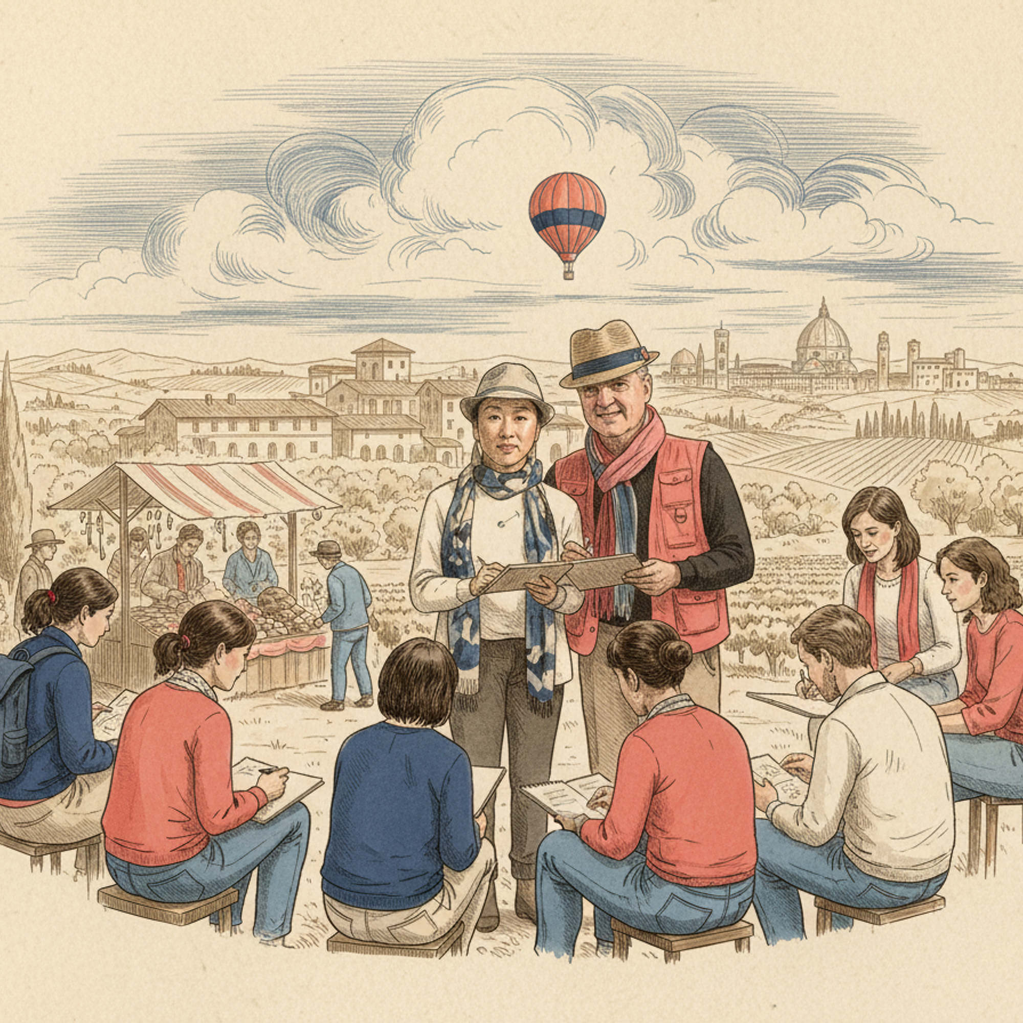 Joseph Zbukvic And Lisa Wang Watercolor Workshop Tuscany