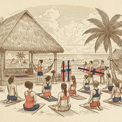 Pura Vida Adventures - Coed Surf & Yoga Camp