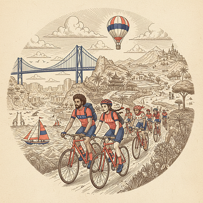 60-Day World Cycling Tour