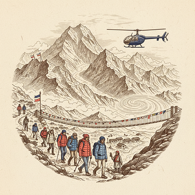 Ebc Trek With Helicopter Return