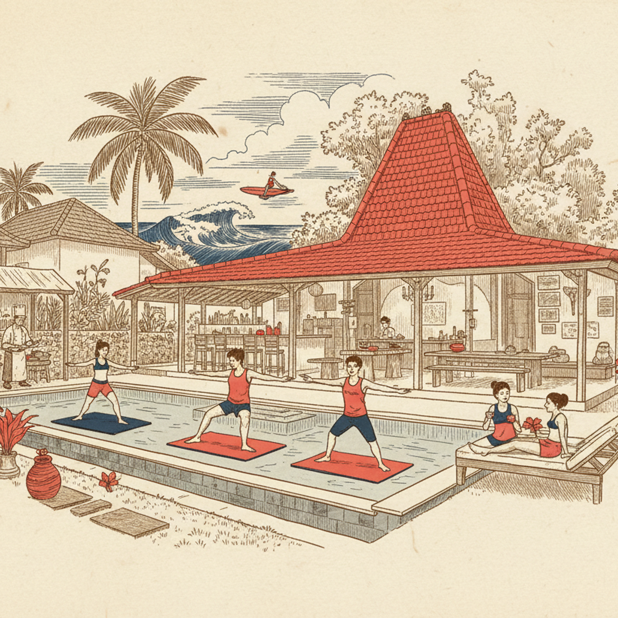 Pelan Pelan Bali - Couples Surf & Yoga Retreat