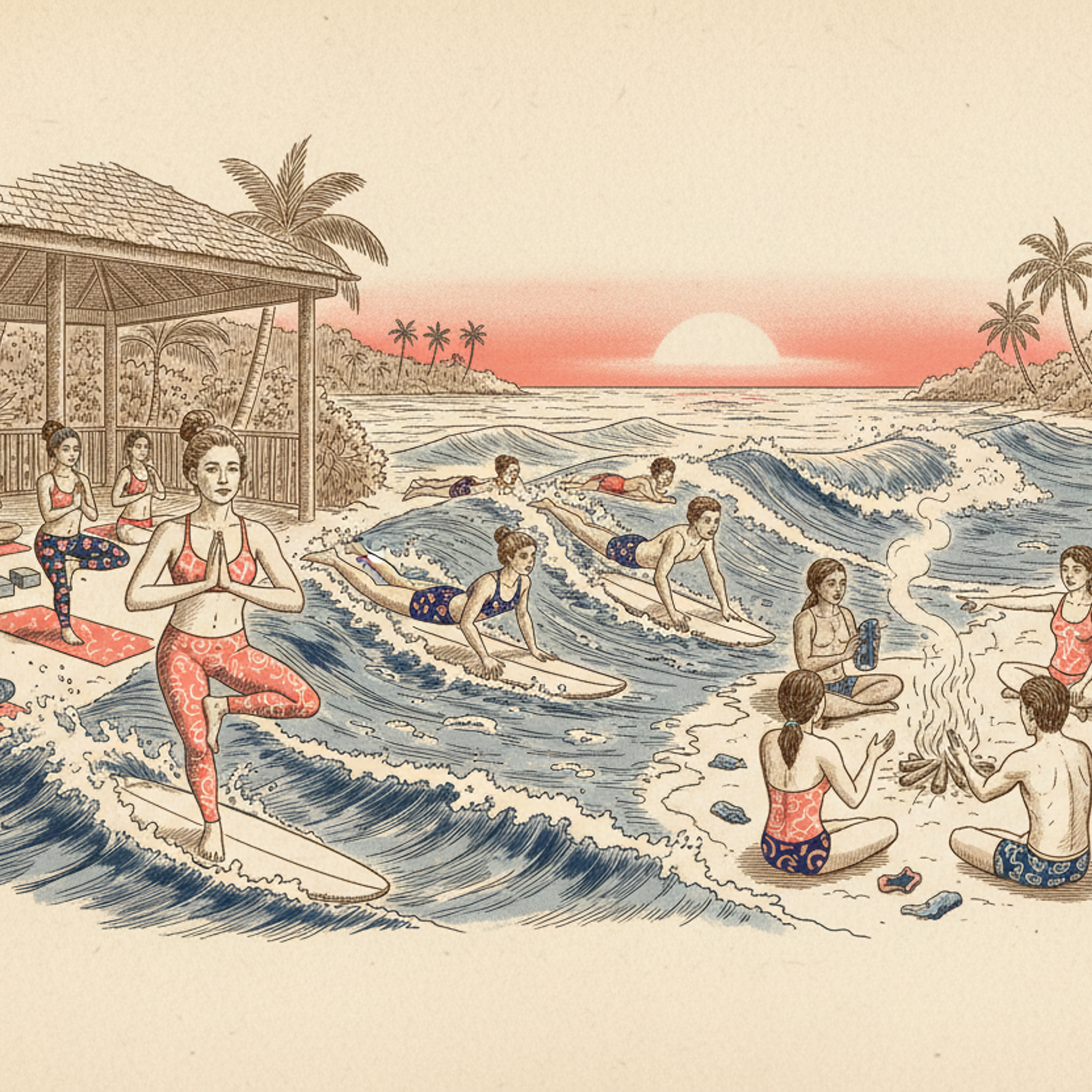 Bodhi Surf + Yoga - 14-Day Bodysurfing, Ocean Awareness & Yoga Retreat